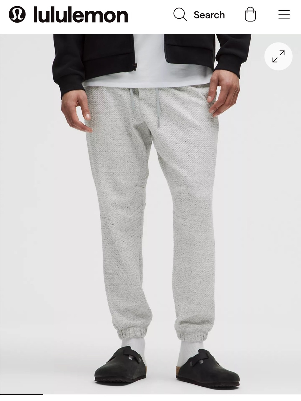 lululemon athletica Men's Light Heather Gray Jogger Sweatpants